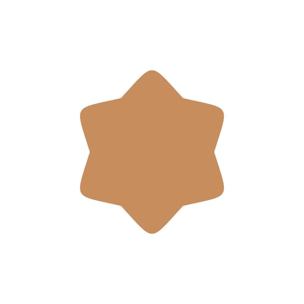 star icon flower trendy flat design vector