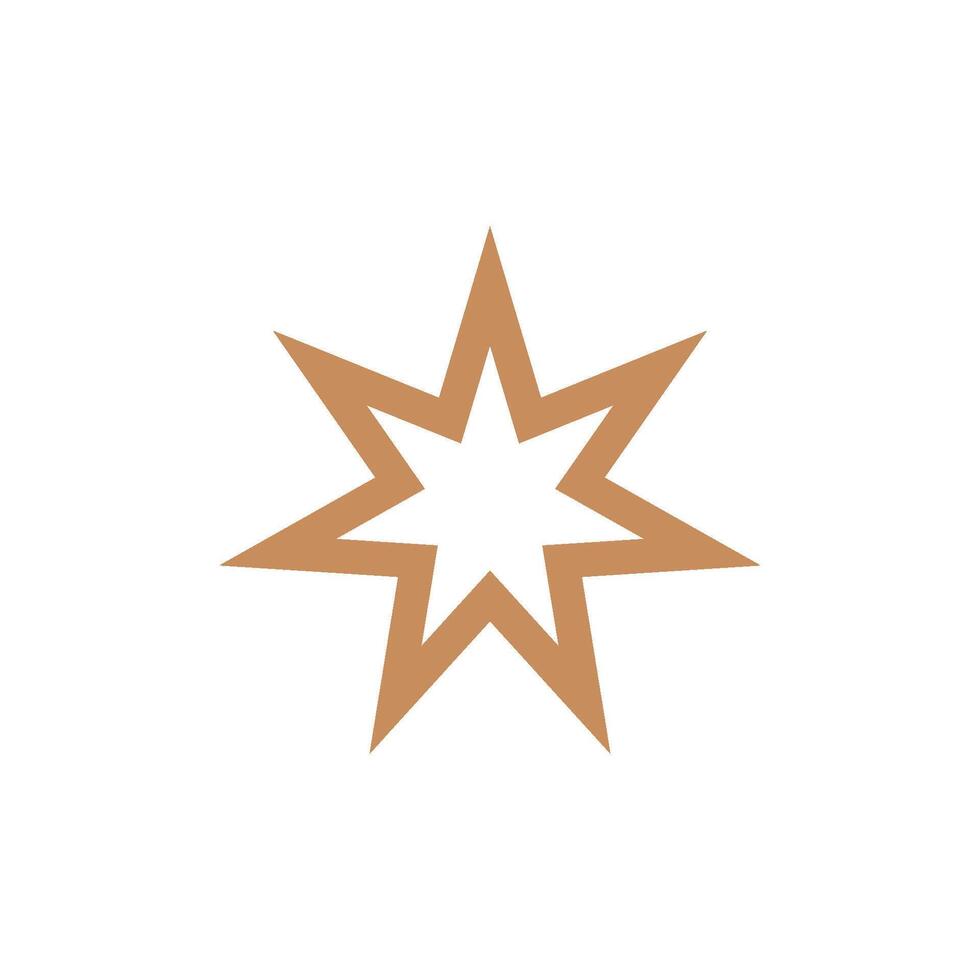 star decoraion logo template vector