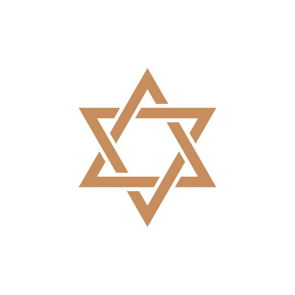 star od David icon in trendy flat design vector
