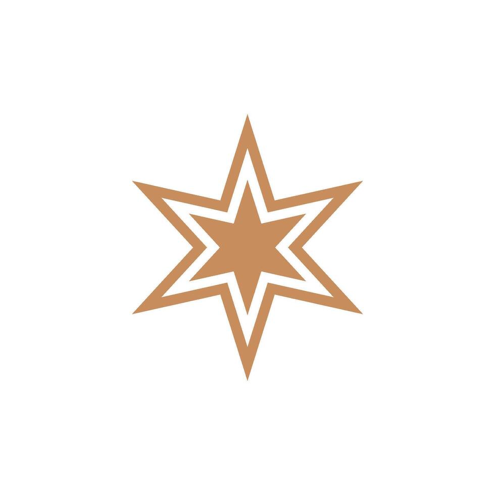 star sparkle icon in trendy flat design vector