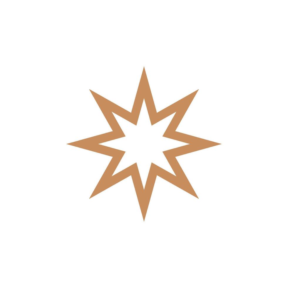 star line shape icon template vector
