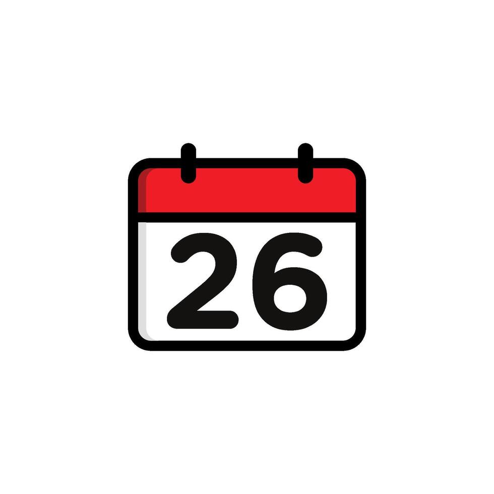 Simple Calendar Icon Template vector