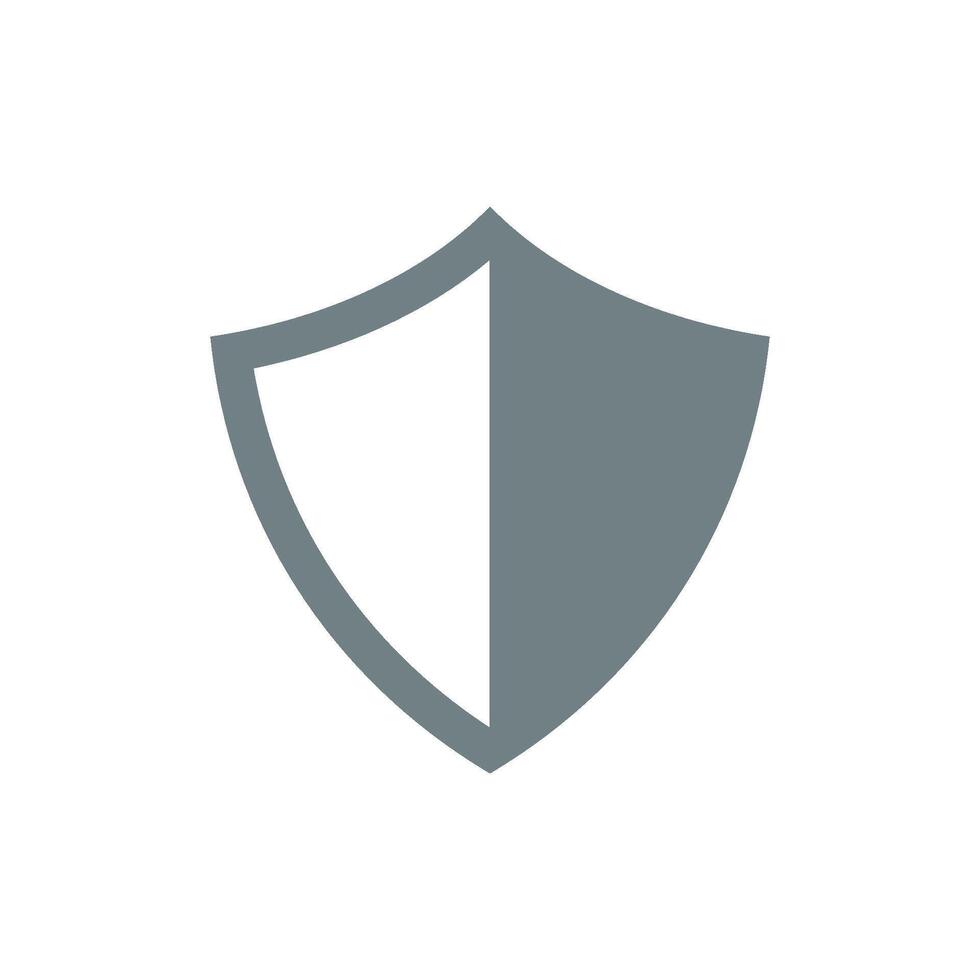 Shield Shape Icon Template vector