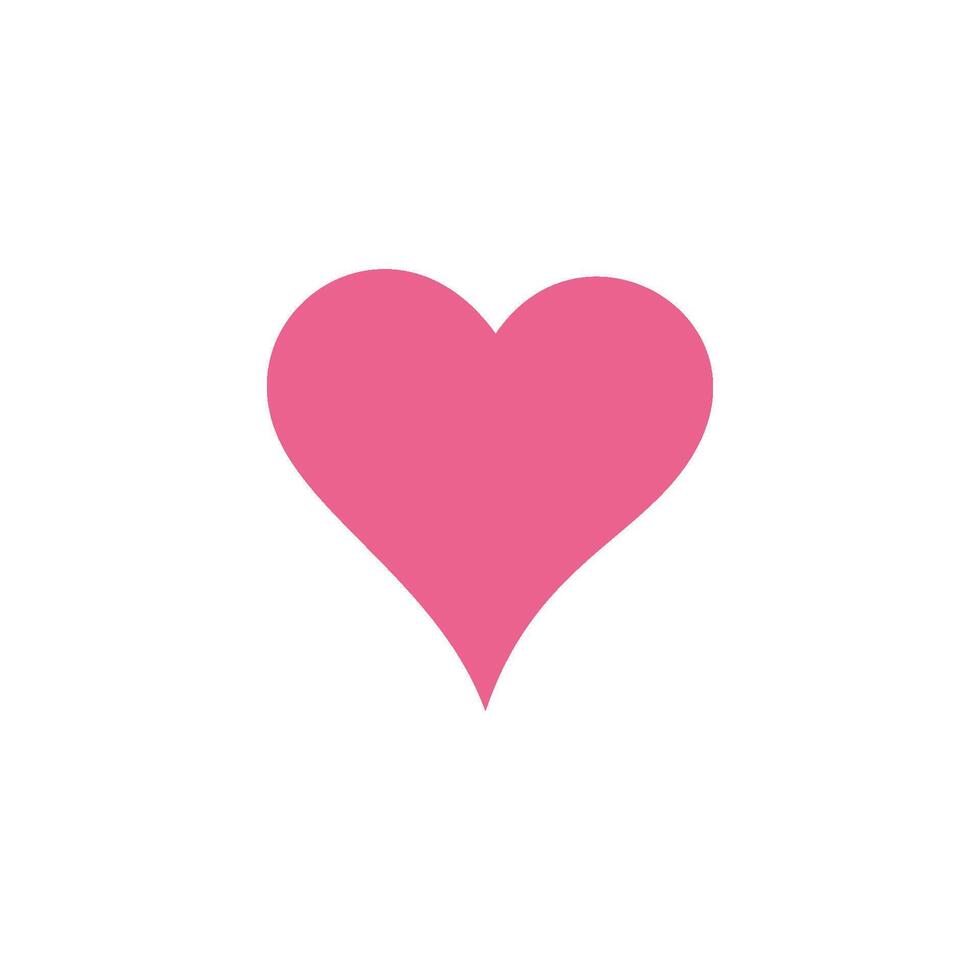 Heart Shape Love Icon Template vector