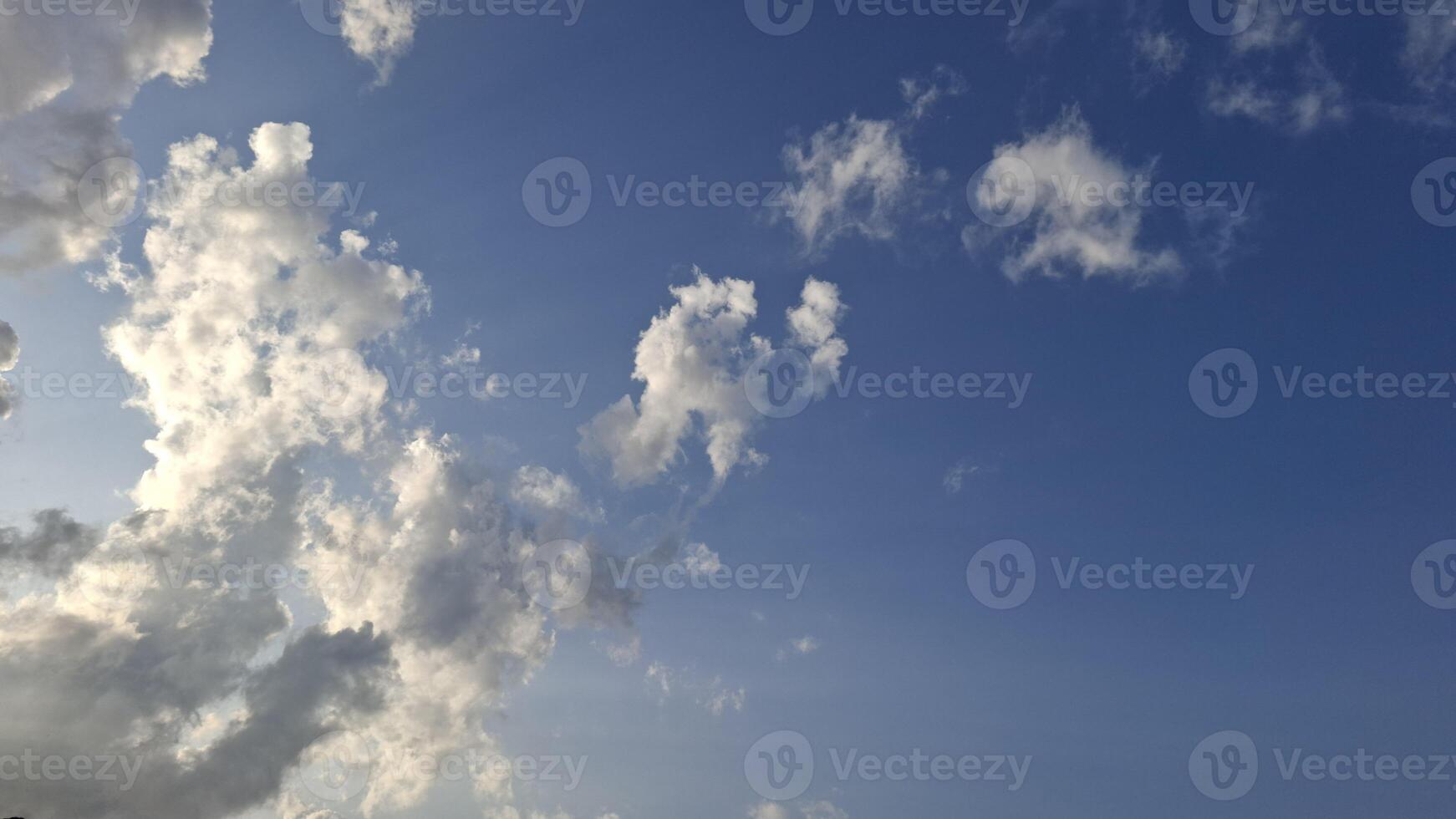 clouds in the blue sky photo