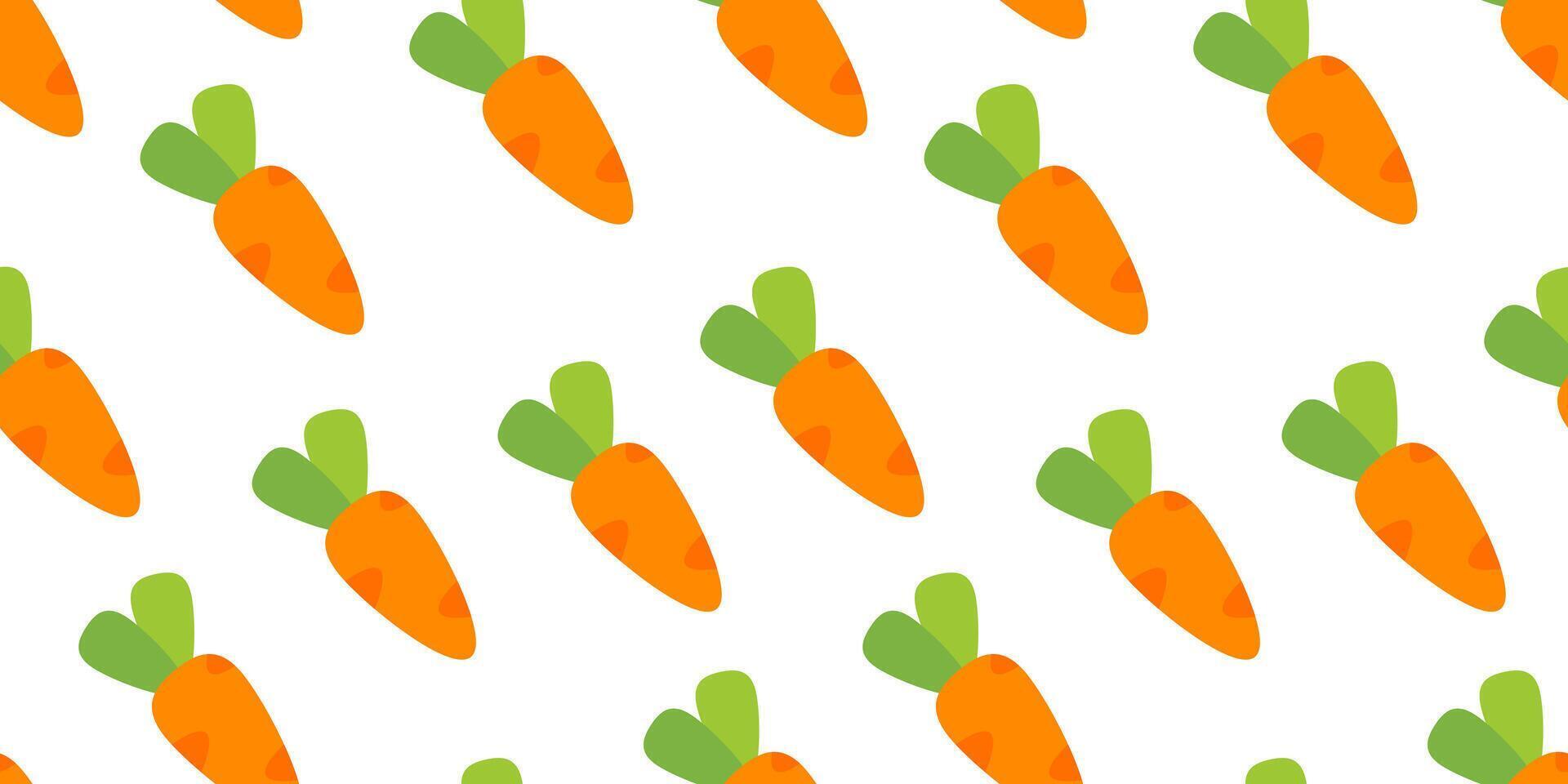 carrot pattern Background. flat illustration carrot background. seamless pattern carrot. carrot flat illustration background. vector