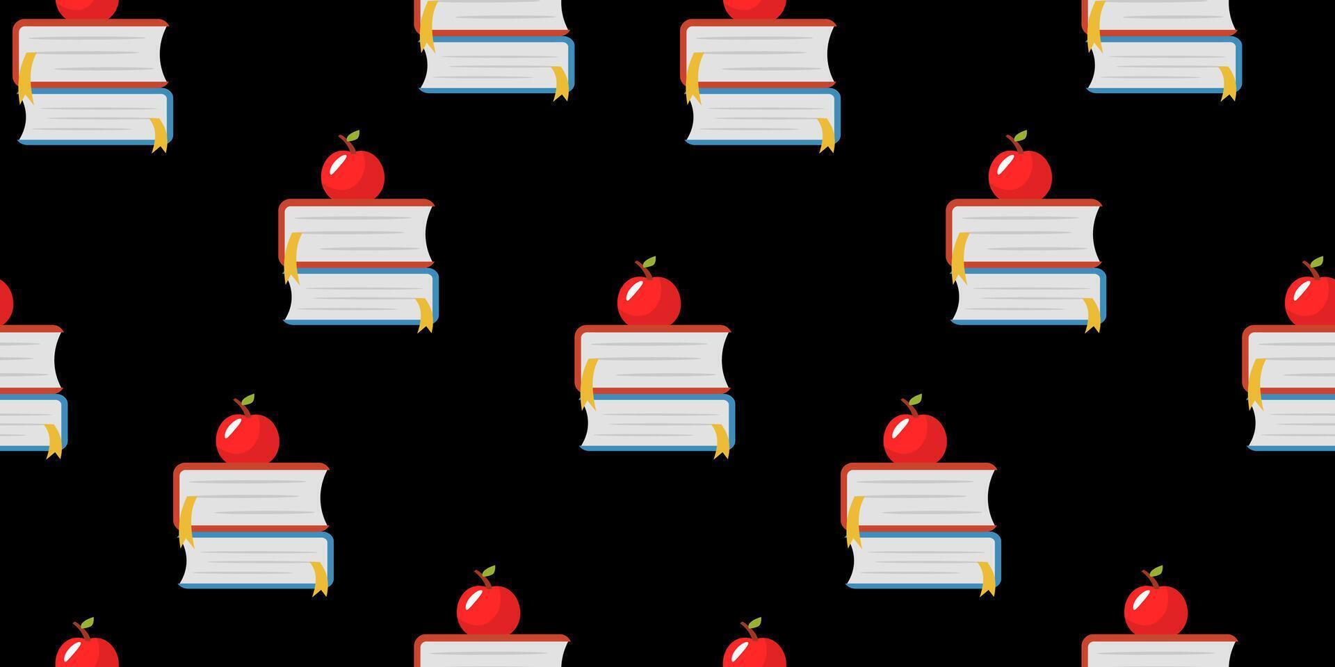 book seamless pattern. book pattern. Back to school Background. Back to school theme pattern. School and Education Pattern background. School seamless background. Education theme pattern. vector