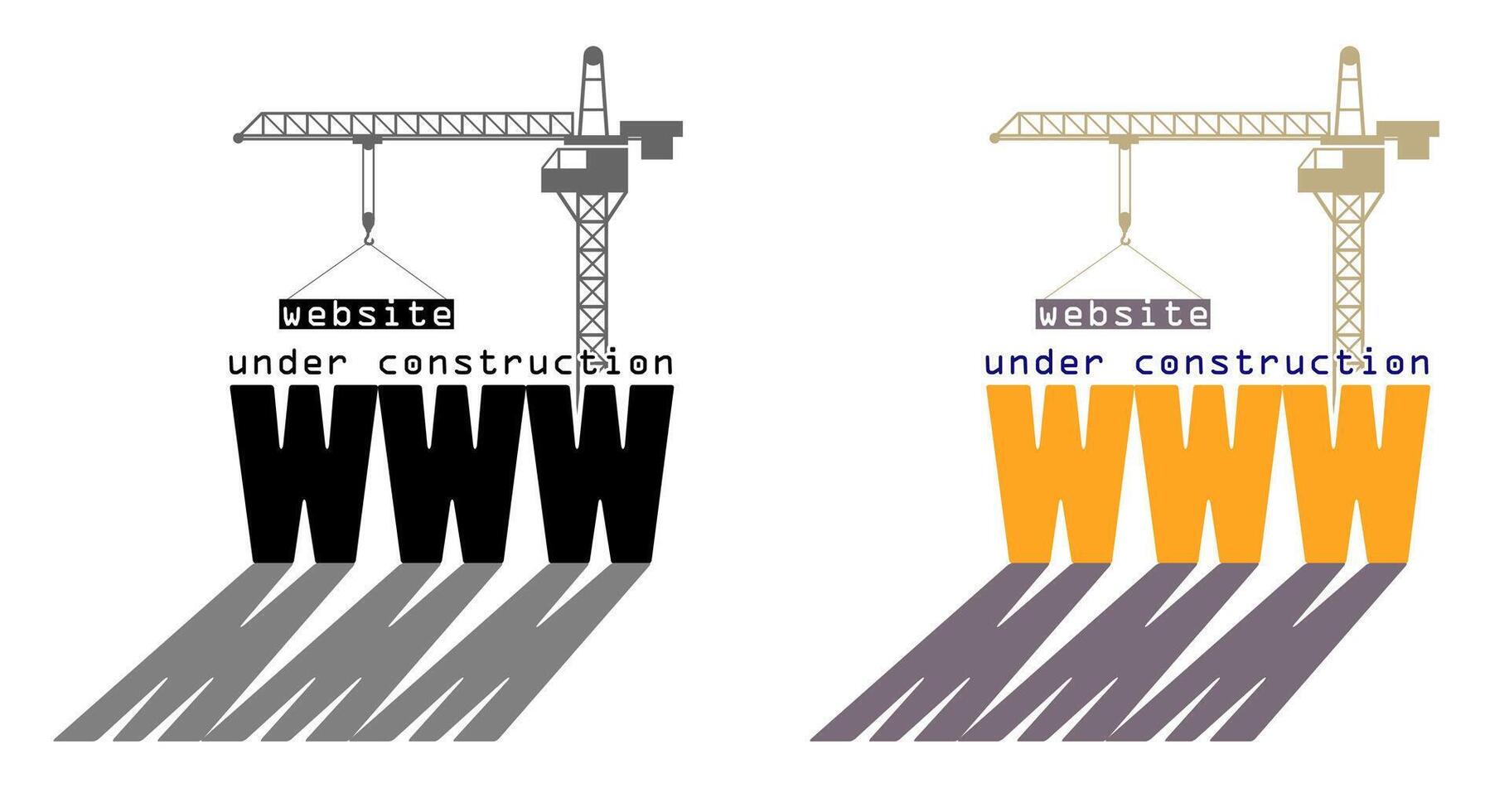 Web under construction vector