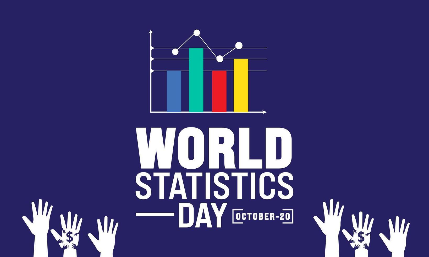 World Statistics Day. Statistics creative concept. vector