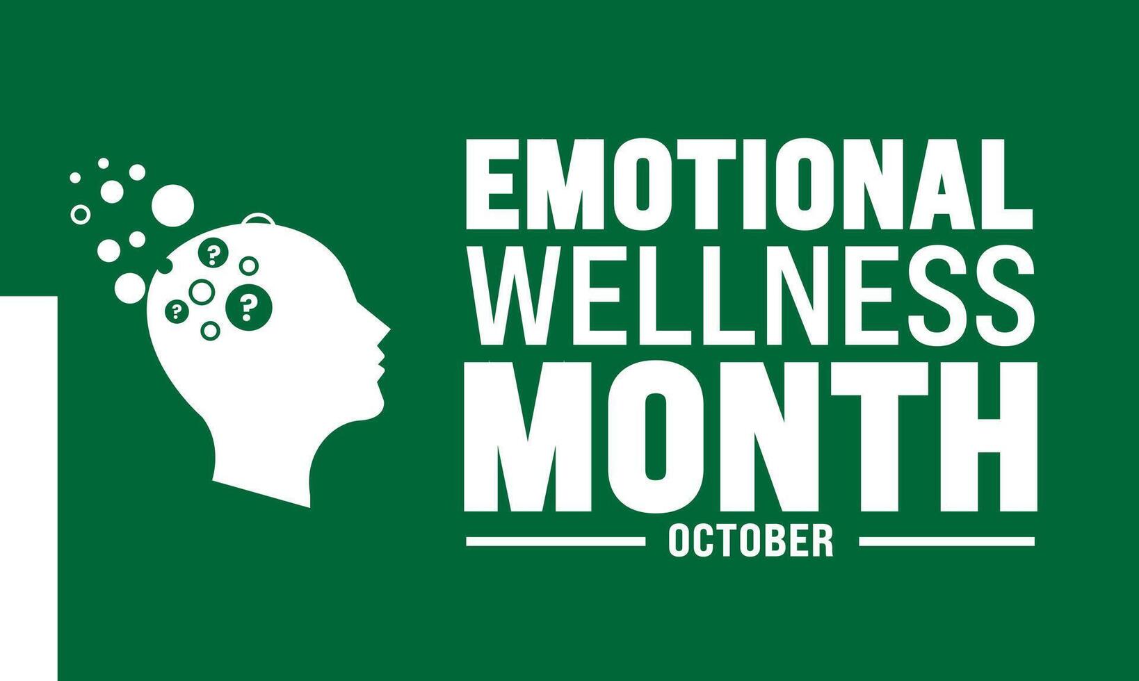 emotional wellness month observed each year during May. it includes our emotional, psychological, and social well-being. It affects how we think, feel, and act. illustration vector