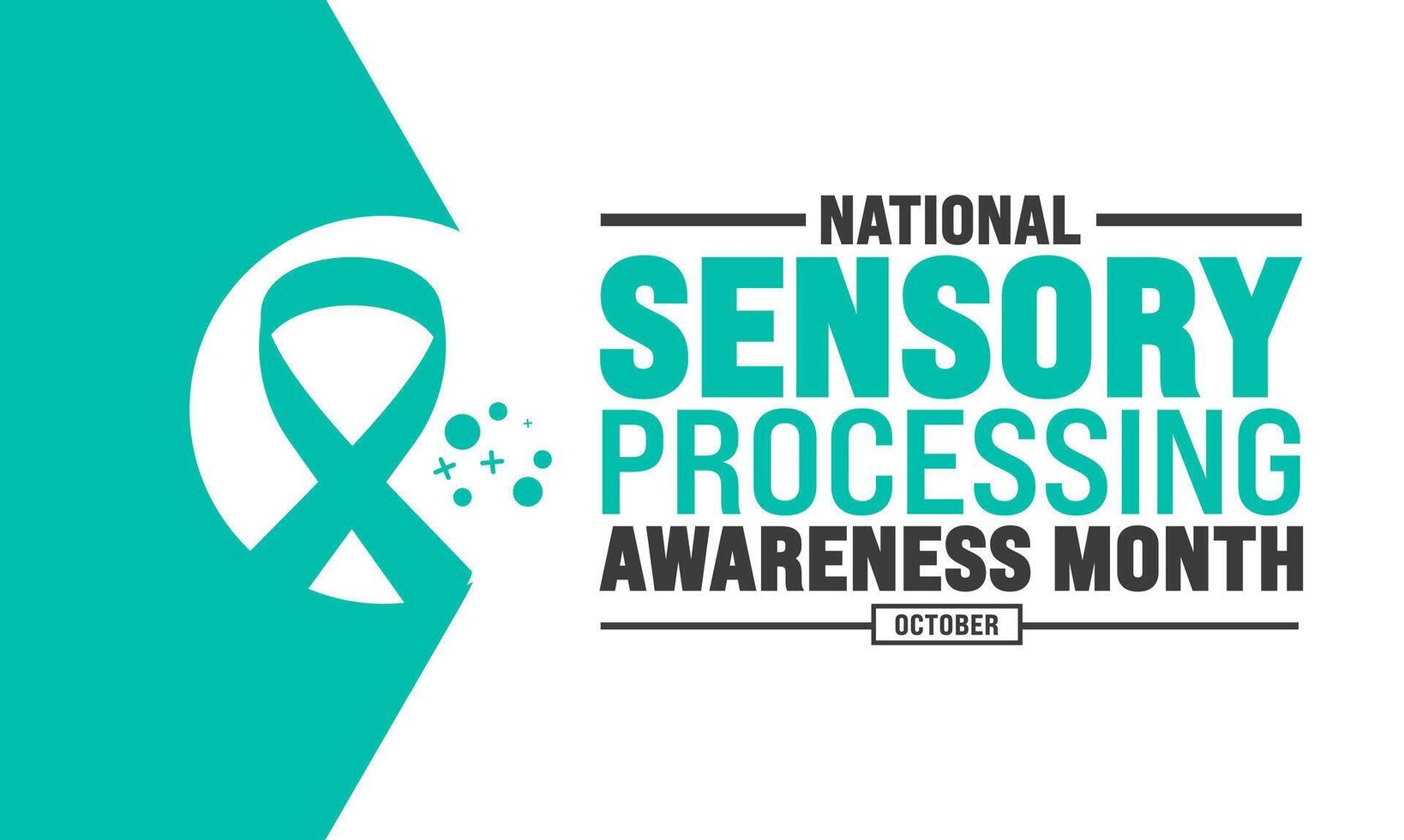 National Sensory Processing Awareness Month background template october. Holiday concept. vector