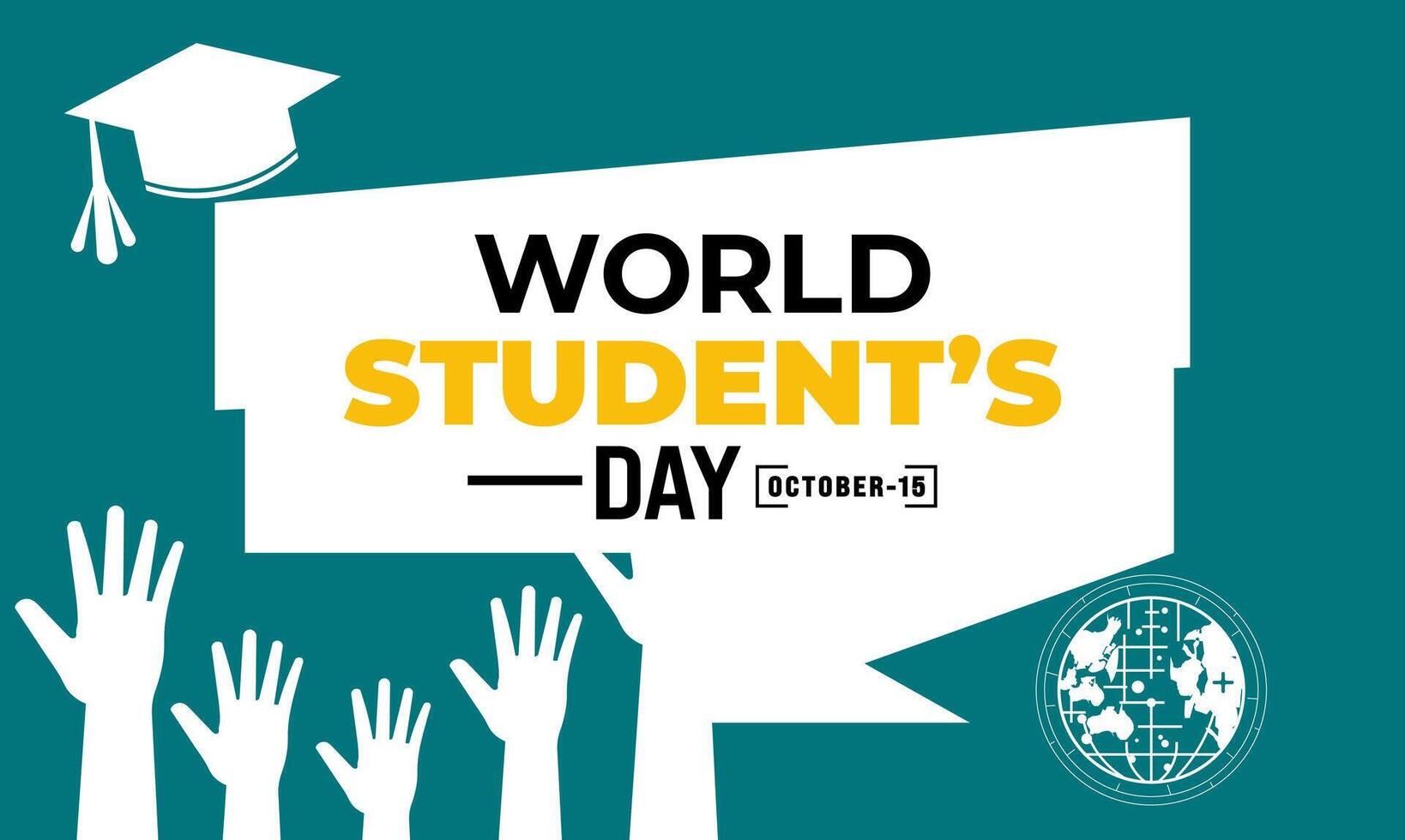 World student's day vector