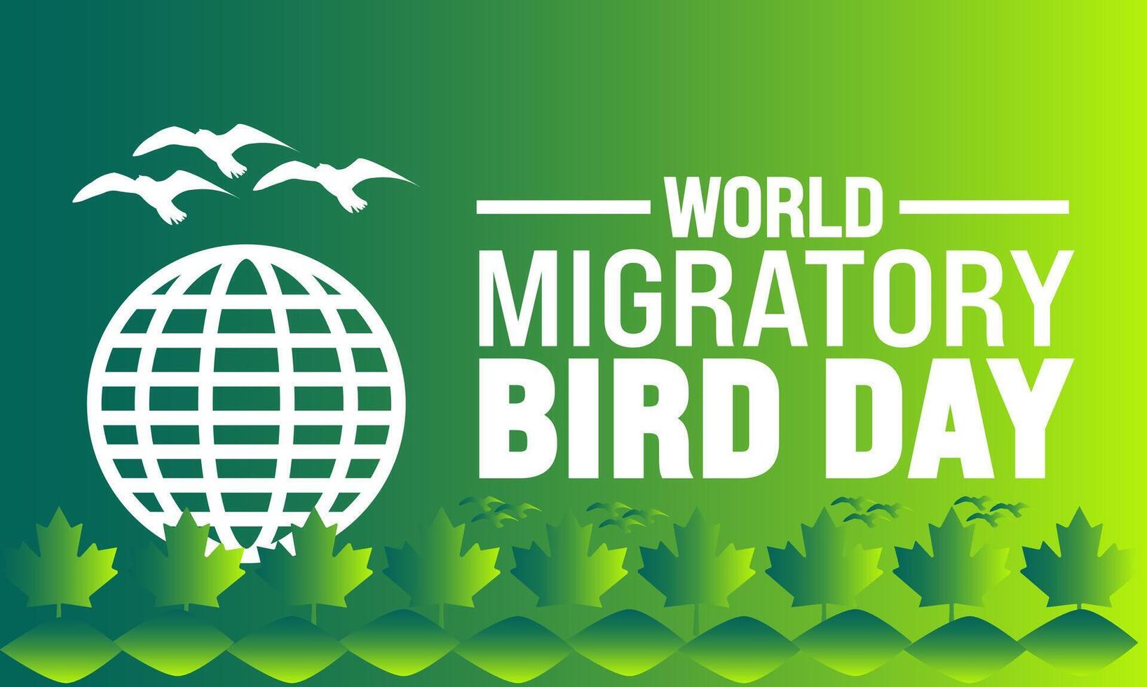 World Migratory Bird Day vector