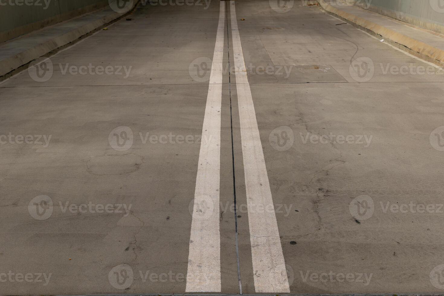 road with a white line down the middle photo