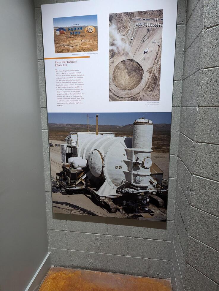 Las Vegas, Nevada, USA - 08.04.2024 National Atomic Testing Museum. Museum exhibits photo