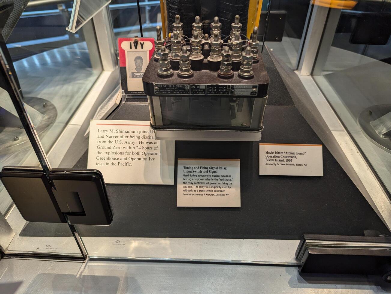 Las Vegas, Nevada, USA - 08.04.2024 National Atomic Testing Museum. Museum exhibits photo