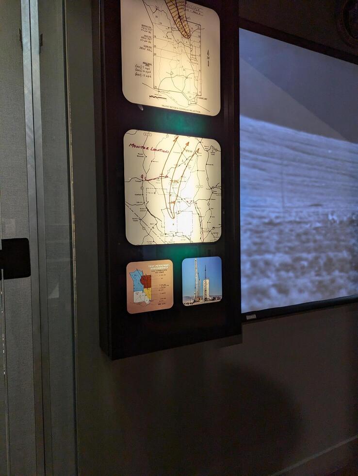 Las Vegas, Nevada, USA - 08.04.2024 National Atomic Testing Museum. Museum exhibits photo