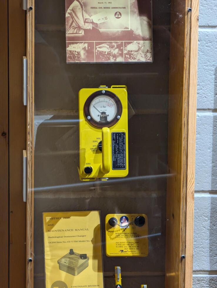 Las Vegas, Nevada, USA - 08.04.2024 National Atomic Testing Museum. Museum exhibits photo