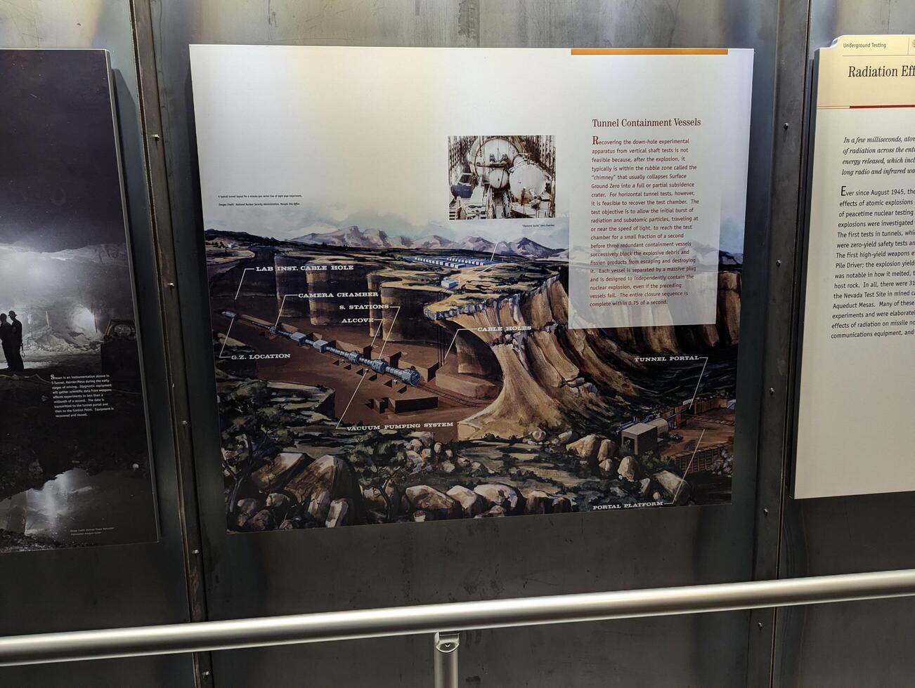Las Vegas, Nevada, USA - 08.04.2024 National Atomic Testing Museum. Museum exhibits photo