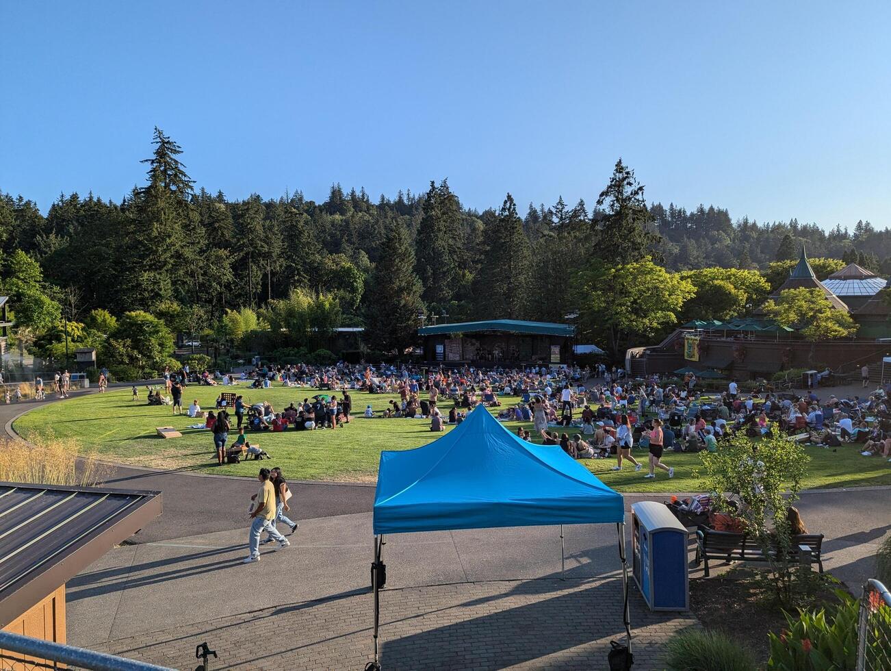 Portland, Oregon, USA - 07.12.2024 Recreation area at the Oregon Zoo in Washington Park photo