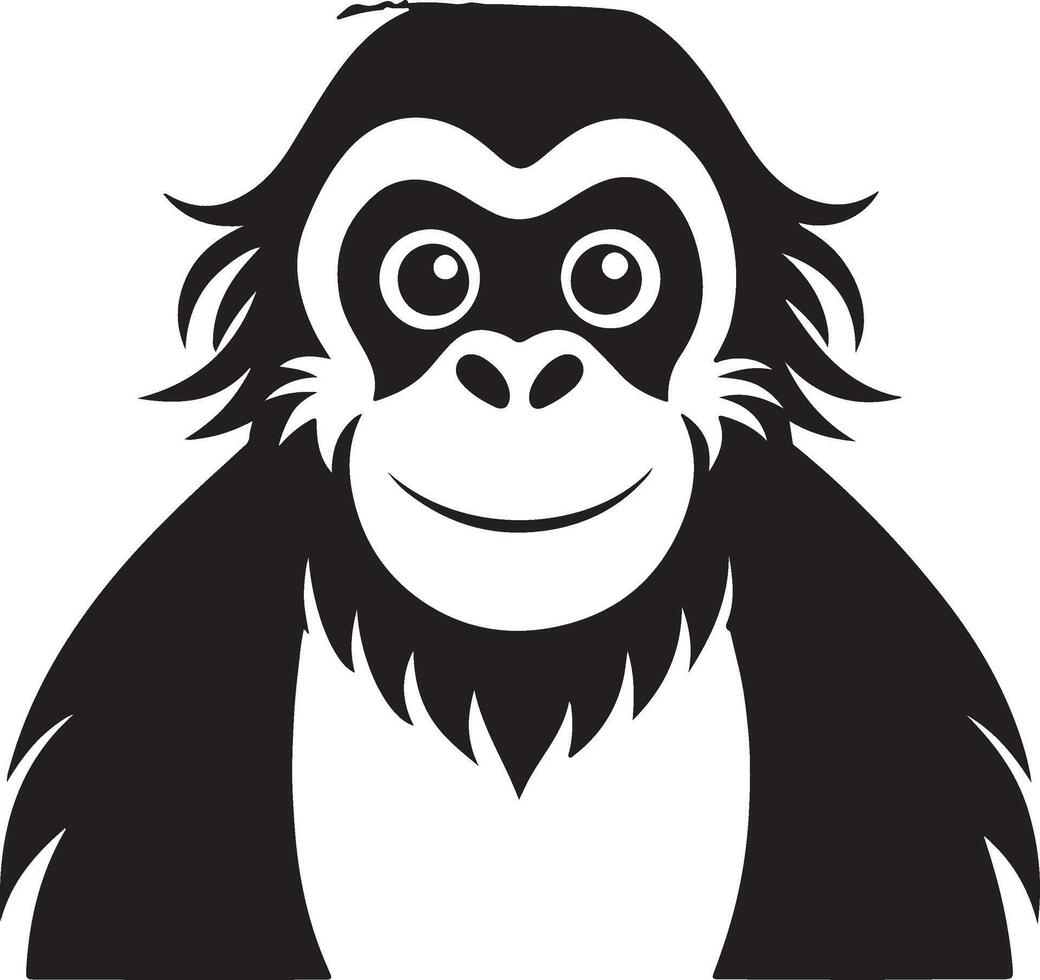 Bright Orangutan Cartoon Illustration on White Background Ideal for Educational Illustrations vector