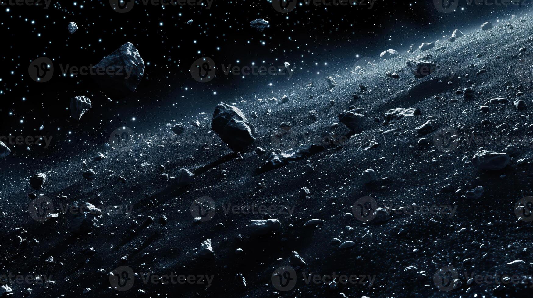 Asteroids Floating in Space photo