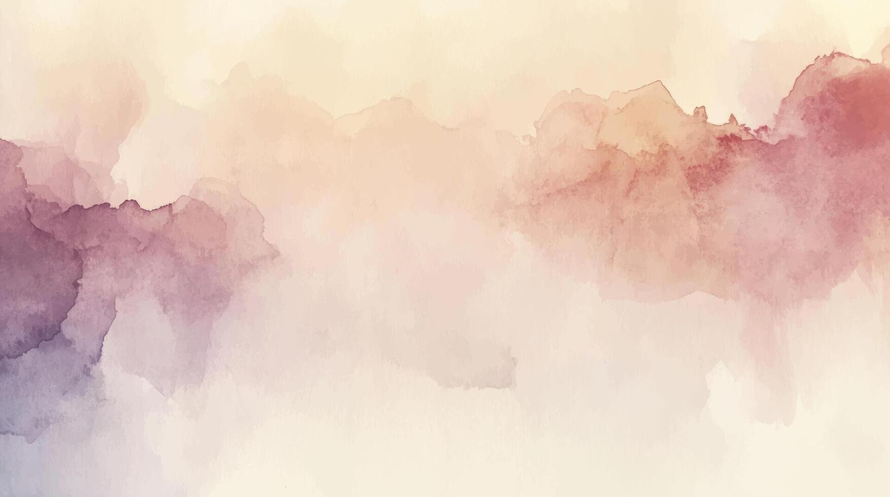 Abstract horizontal watercolor background. Hand drawn texture. Brush stroked painting pastel color vector