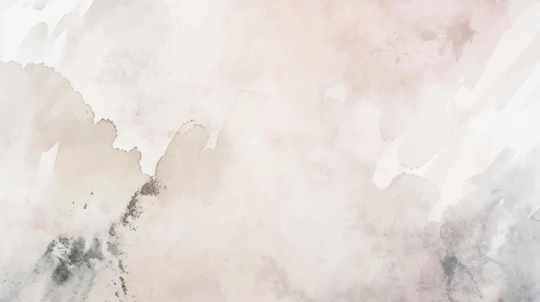 Abstract horizontal watercolor background. Hand drawn texture. Brush stroked painting pastel brown beige color vector