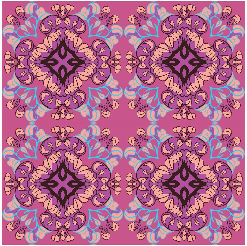 Pink beautiful abstract leaf background pattern design vector