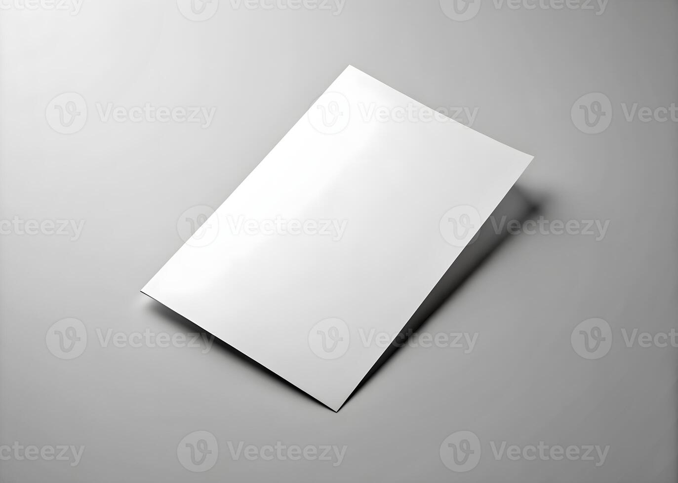 White Flyer Mockup on Grey photo