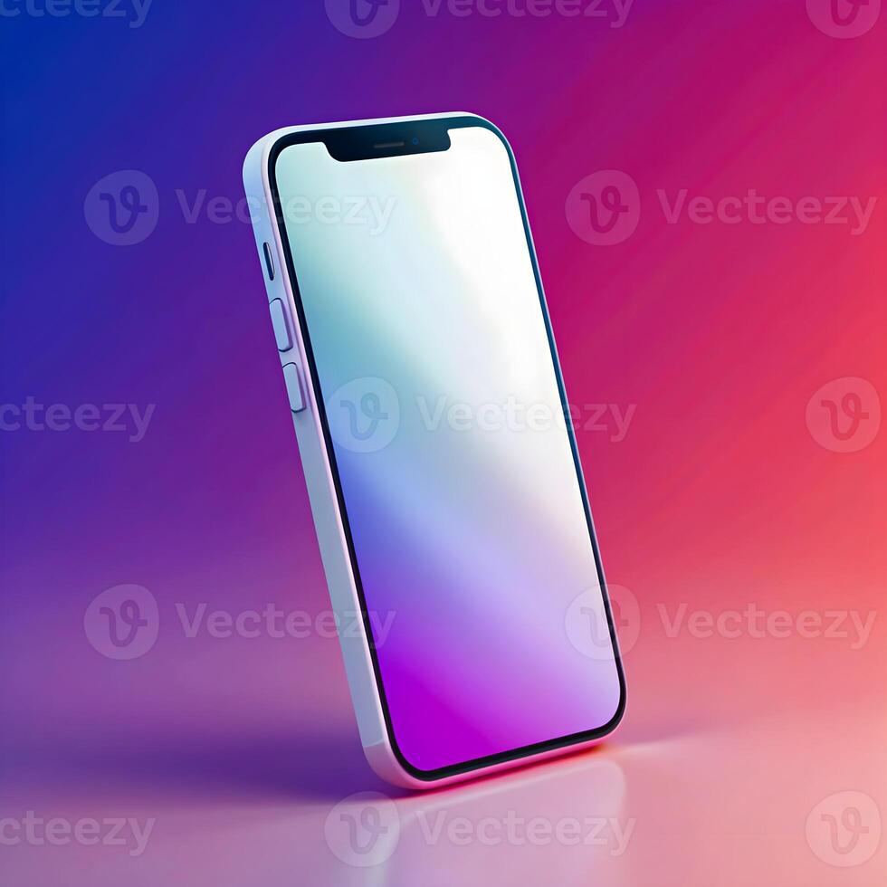 A Modern Smartphone Screen Mockup photo