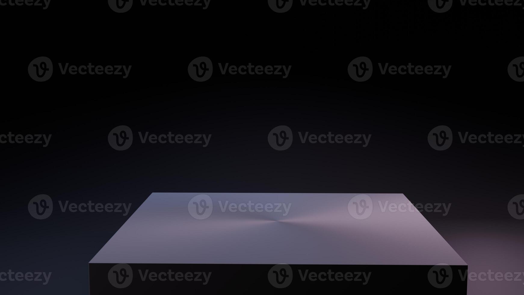 3d Rendered Square Podium with a Dark Background photo