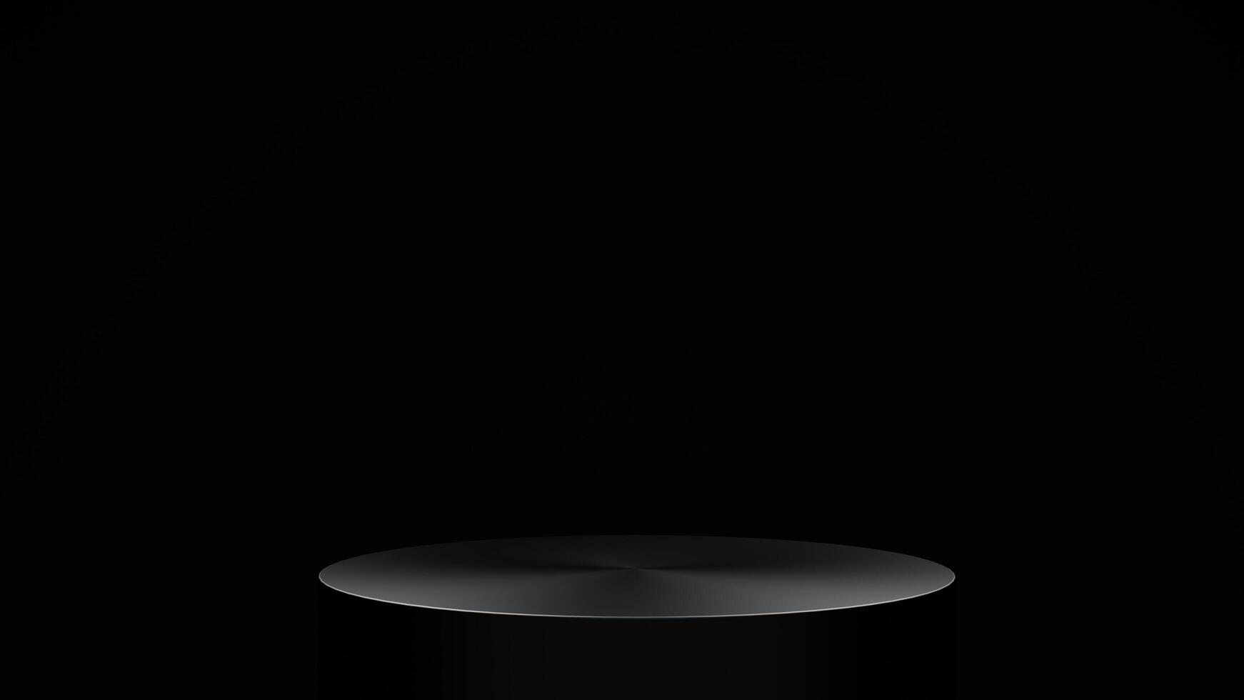 3d Render of a Circular Product Display Stand photo