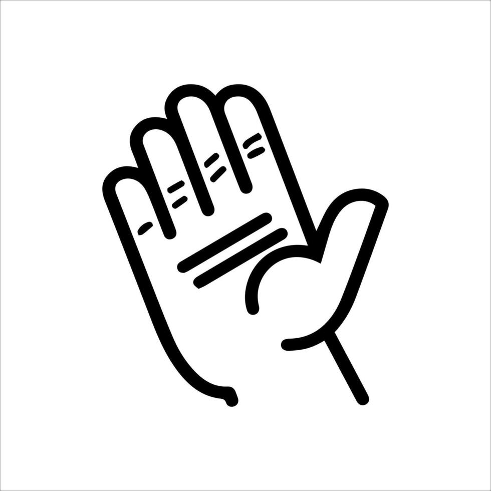 Help Line icon or modern line symbol. line art and icon design with bold outline. Black and white Pixel Perfect minimalistic symbol isolated white background. Silhouette simple thin sign vector