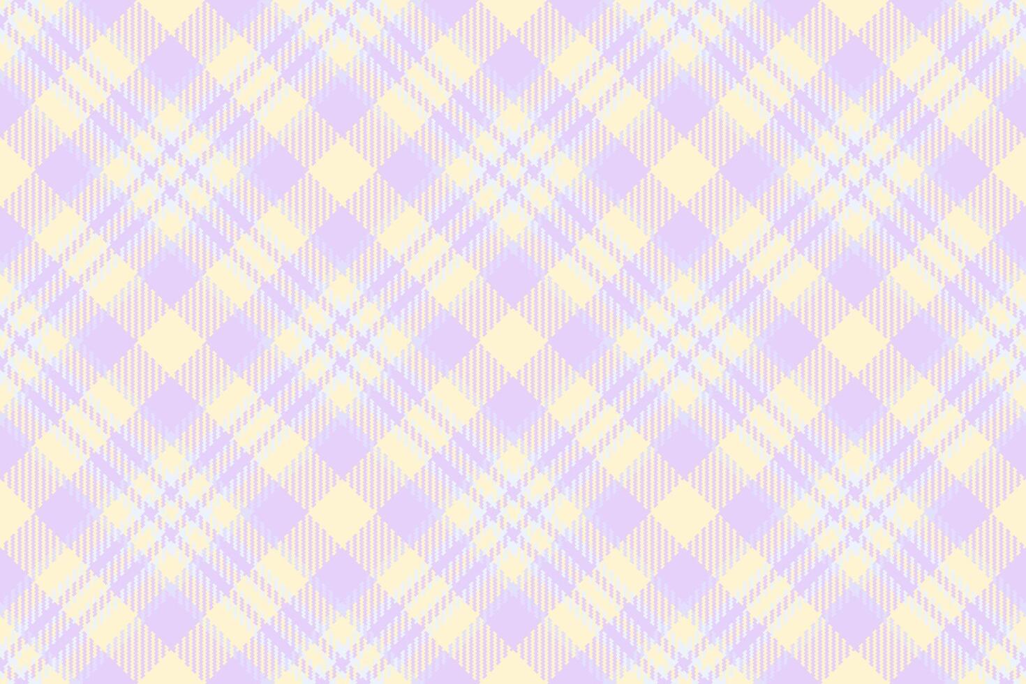 Square plaid tartan texture, merry seamless pattern. Sexual background fabric check textile in light and papaya whip colors. vector