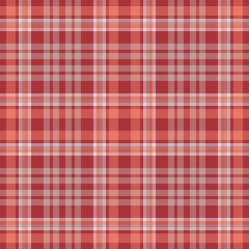Plaid seamless pattern in red. Check fabric texture. textile print. vector