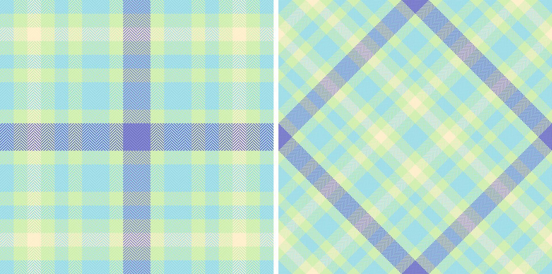 Plaid tartan pattern of fabric texture seamless with a check textile background. vector