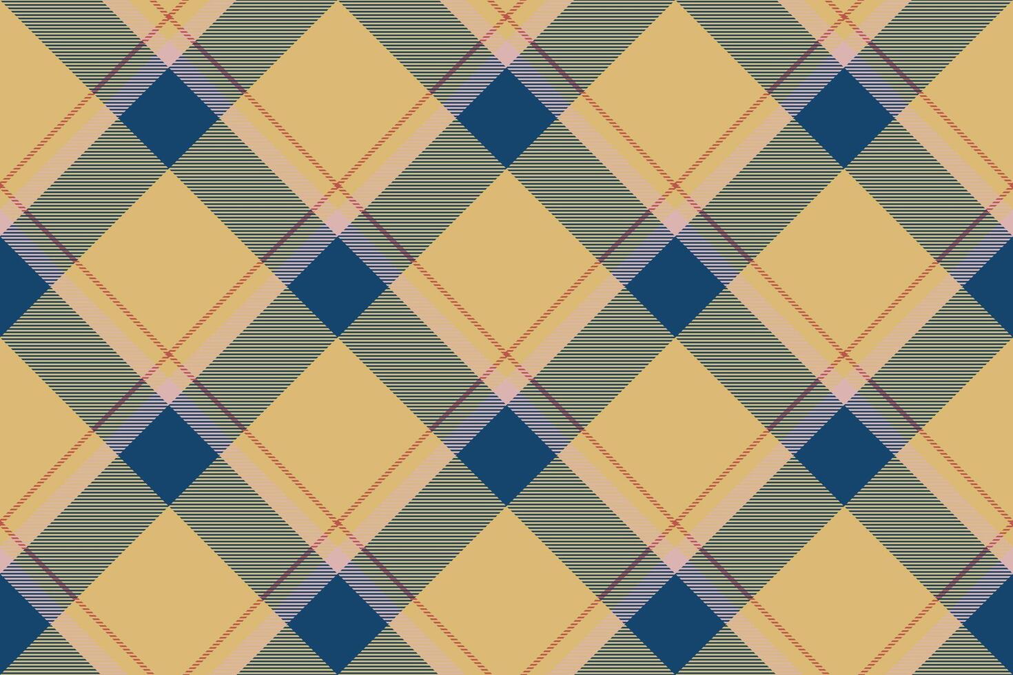 Tartan plaid background, diagonal check seamless pattern. fabric texture for textile print, wrapping paper, gift card, wallpaper. vector