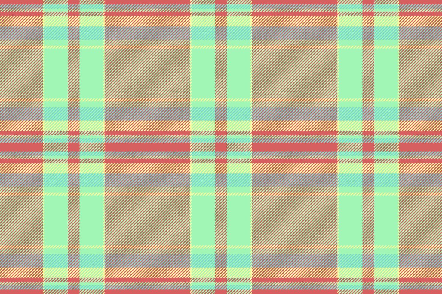 Contour fabric texture check, quilt tartan pattern seamless. Usa background plaid textile in red and green colors. vector