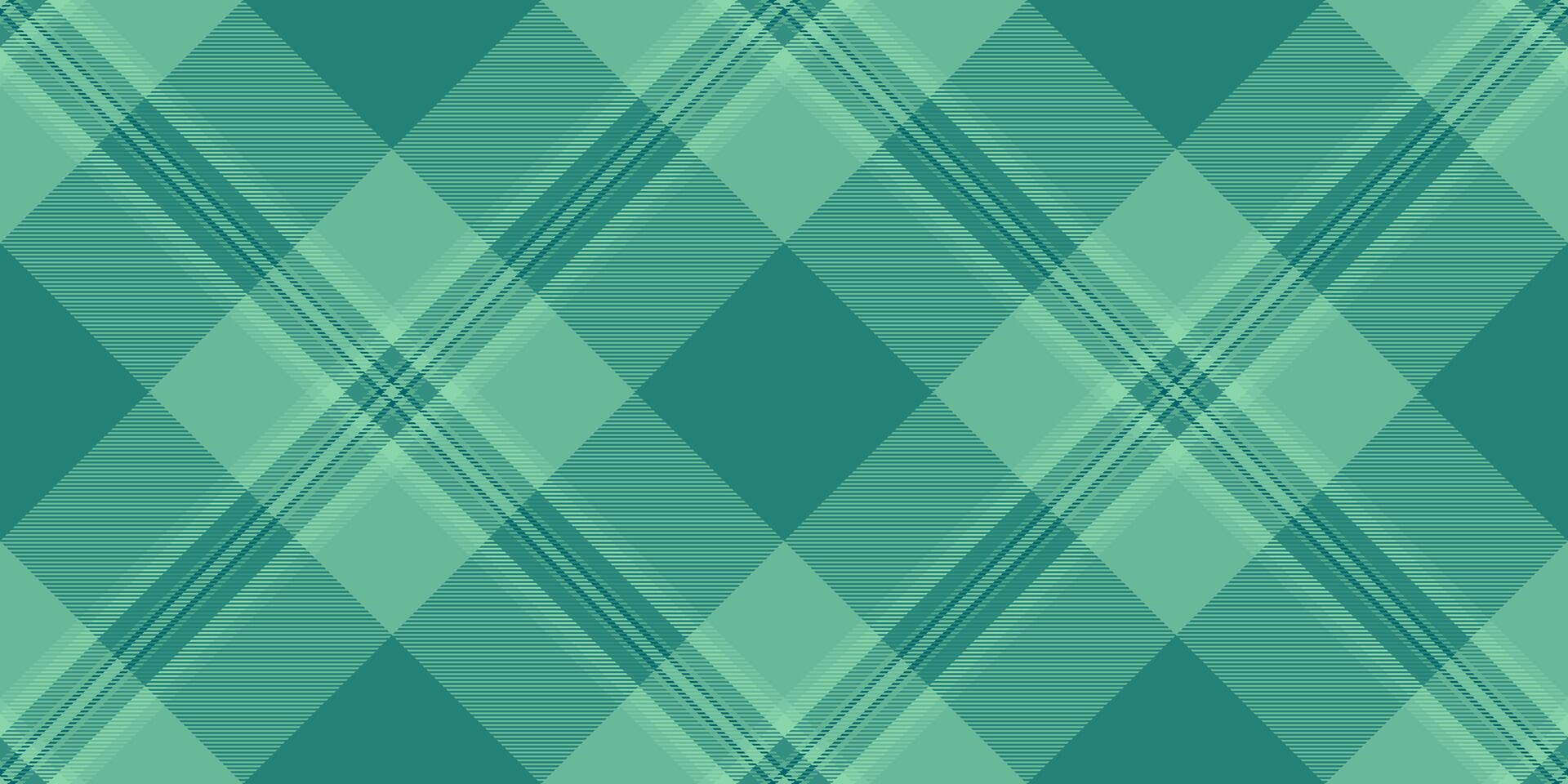 Warmth textile plaid texture, deluxe tartan check. Classic seamless background pattern fabric in teal and mint colors. vector