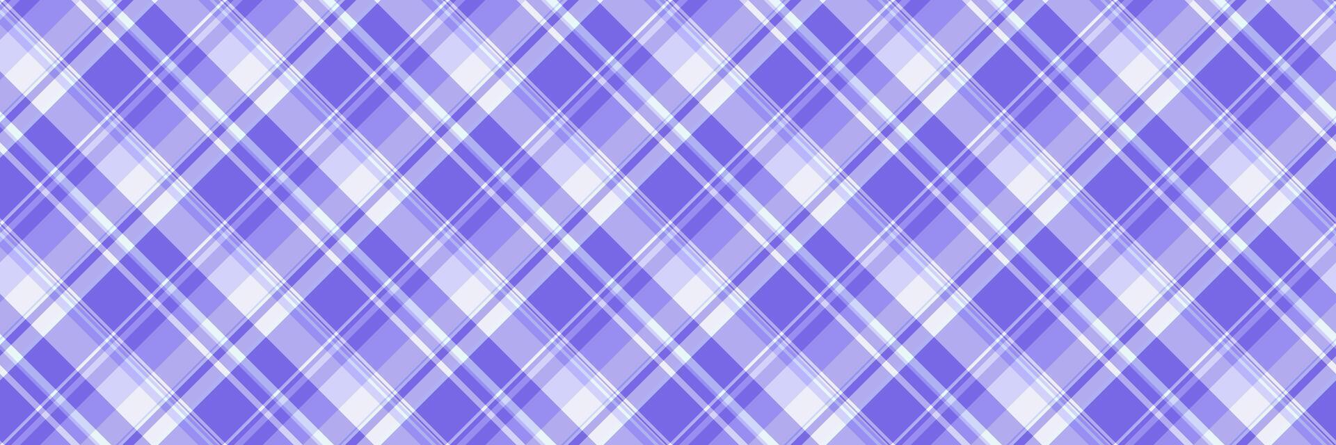 Rag background tartan, dreamy seamless textile texture. Birthday card check fabric pattern plaid in light and indigo colors. vector