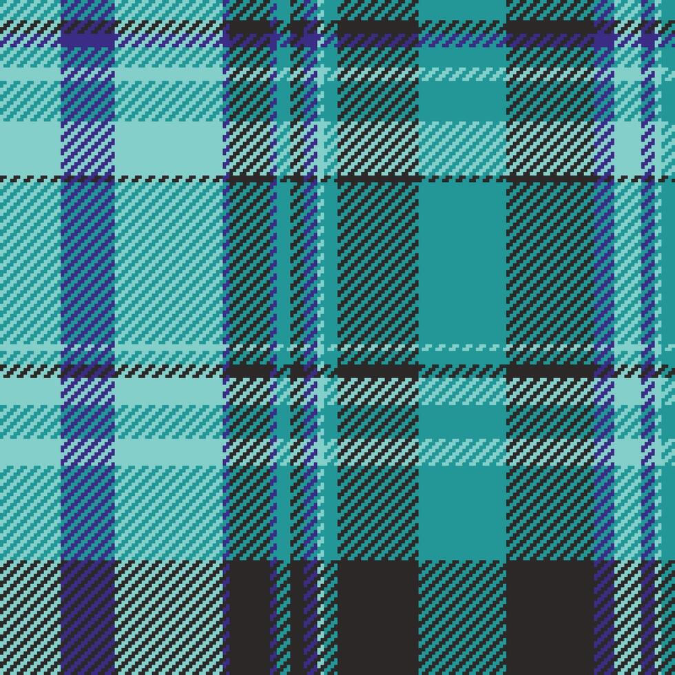 Elegance tartan check plaid, internet texture seamless . Festival pattern background textile fabric in teal and dark colors. vector