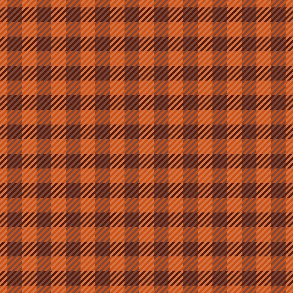 Decorating texture fabric check, arabic seamless tartan background. Vogue textile plaid pattern in orange and red colors. vector