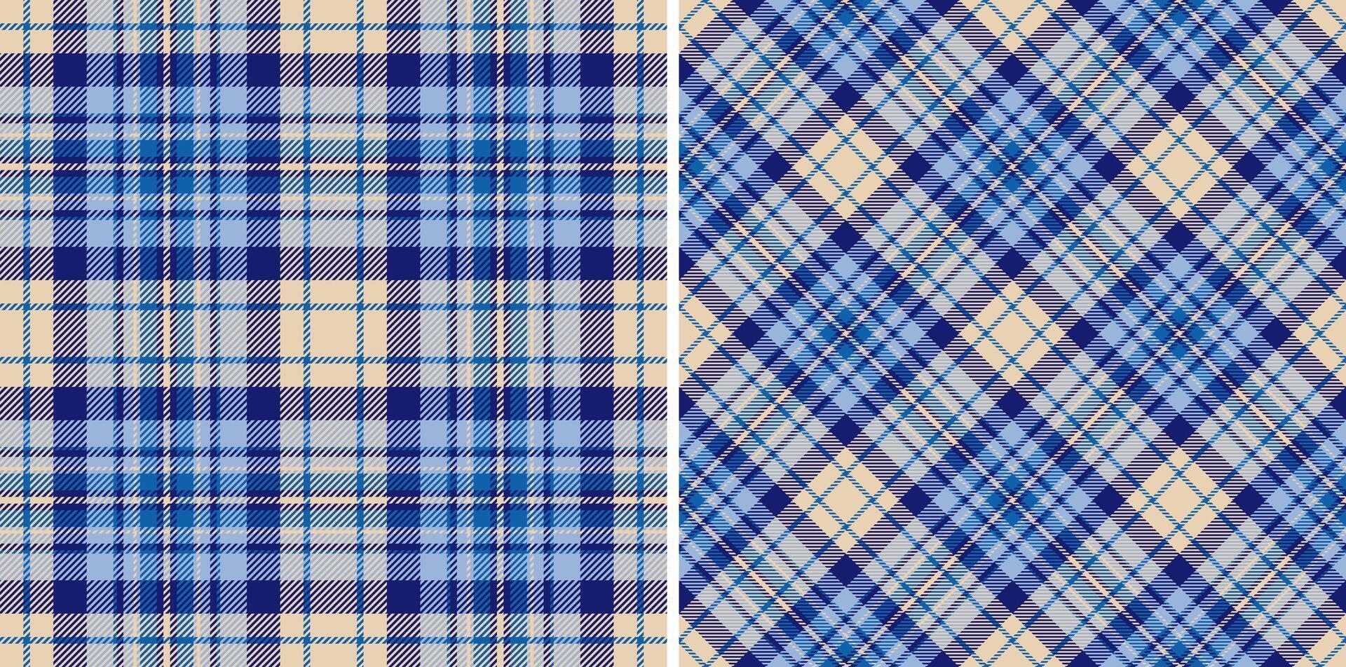 Textile pattern tartan of seamless fabric with a plaid check texture background. Set in winter colors. Cozy living room ideas. vector