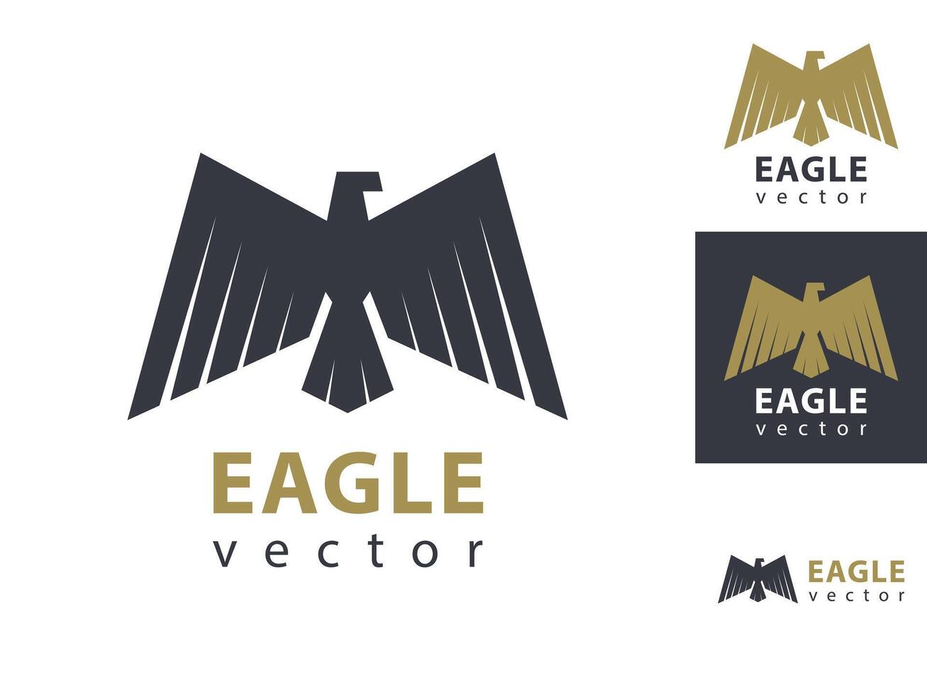 Classic eagle logo design. illustration. vector