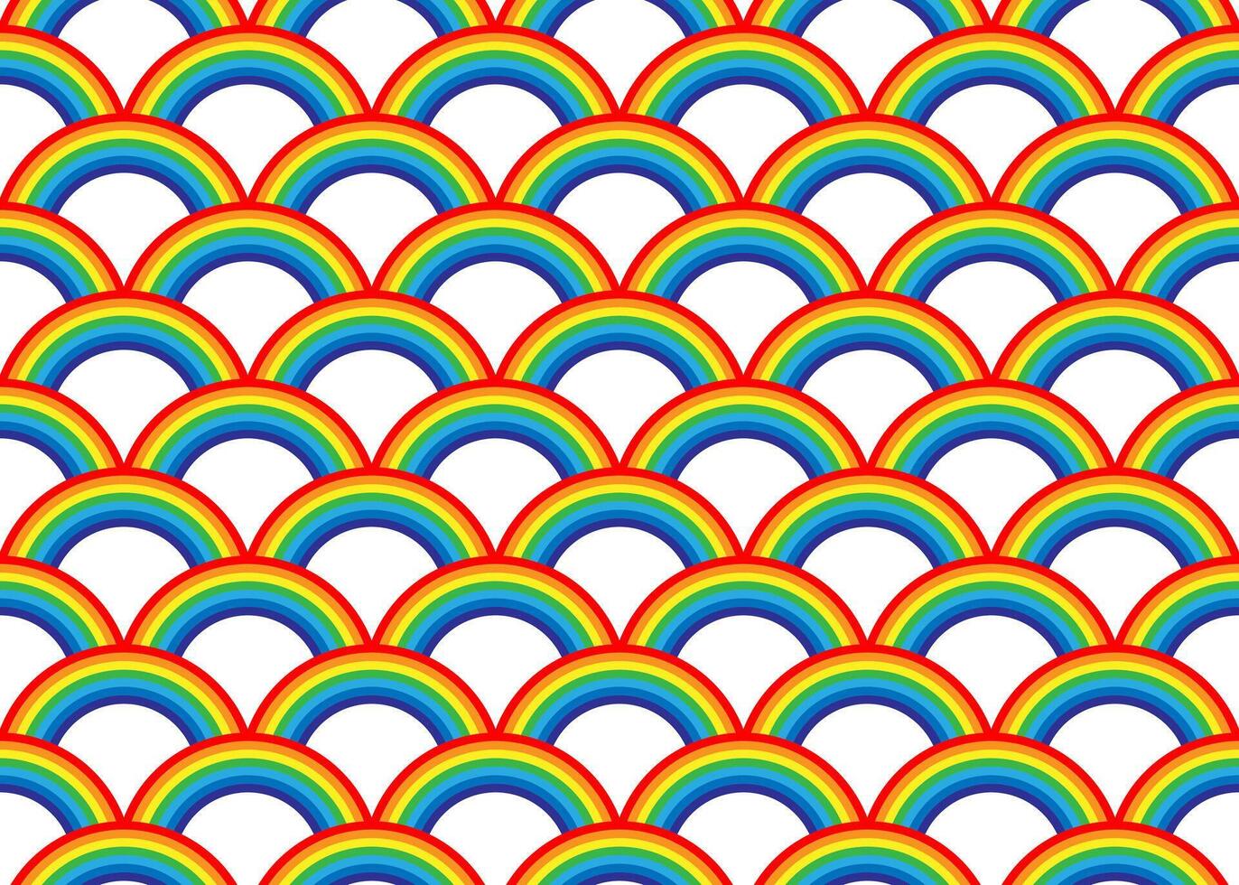 Rainbow pattern seamless. Colorful background texture design. Abstract cartoon stripes wallpaper. vector