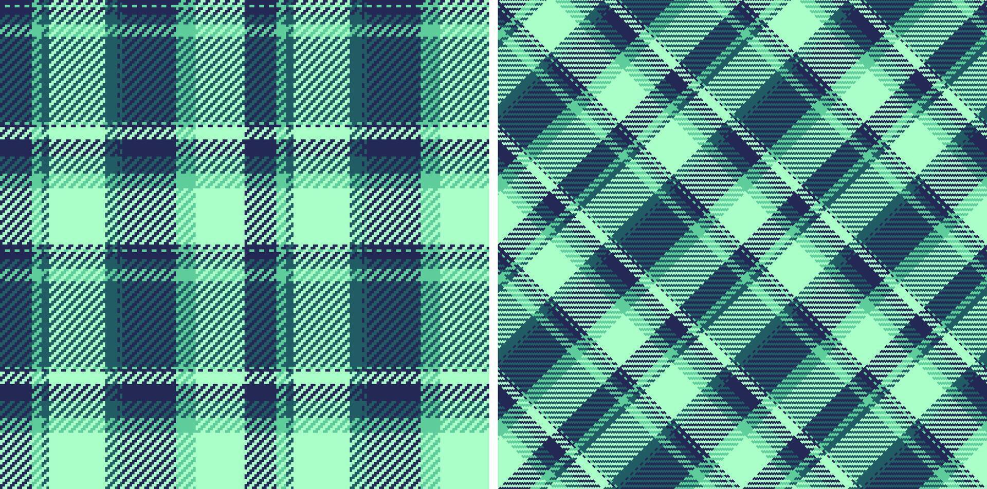 texture fabric of tartan pattern seamless with a textile background check plaid. Set in sea colors of new year celebration ideas. vector