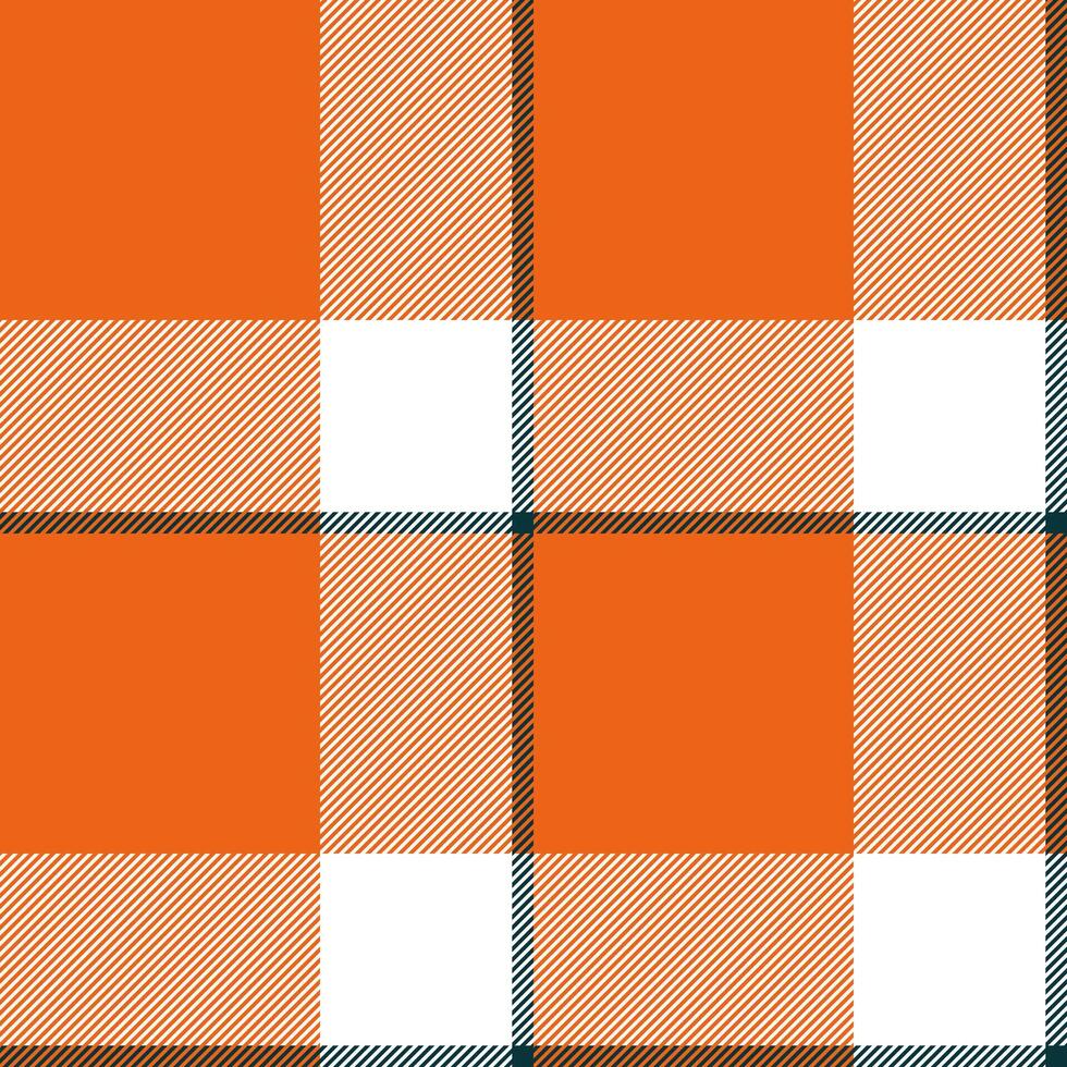 Plaid seamless pattern in orange. Check fabric texture. textile print. vector
