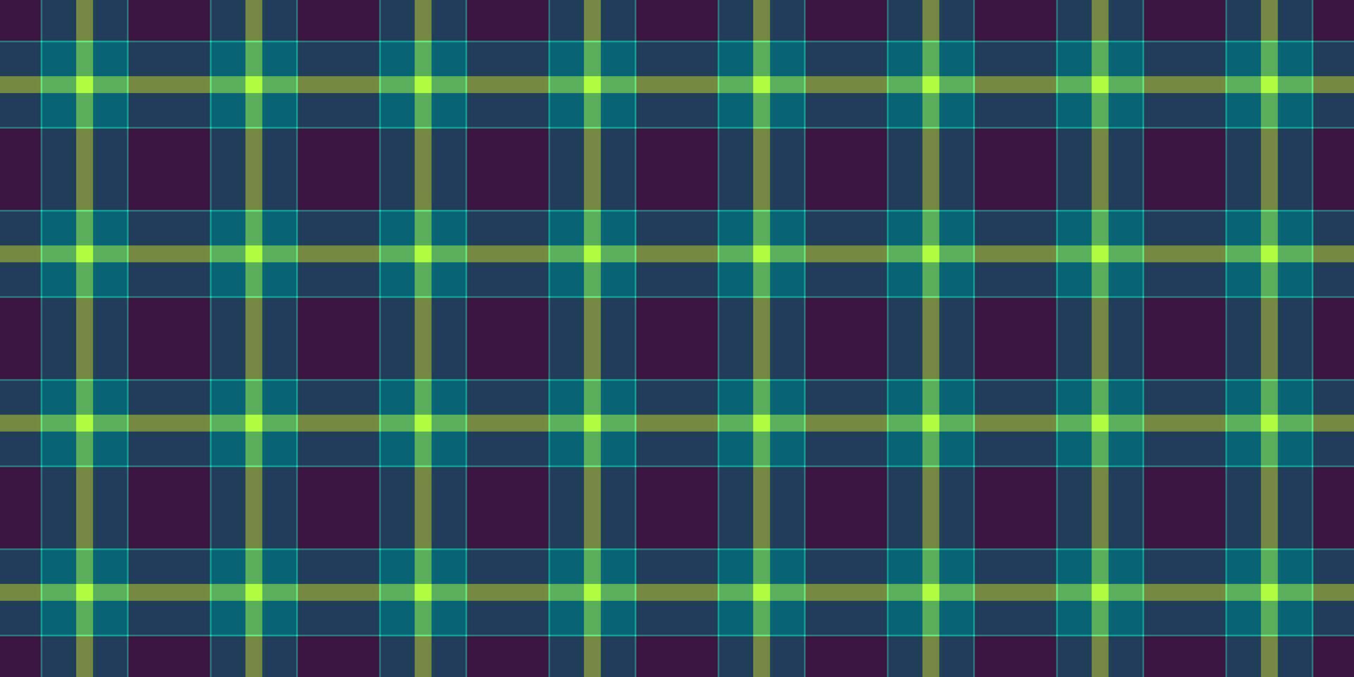 Network tartan seamless textile, model background fabric texture. Xmas pattern plaid check in cyan and blue colors. vector