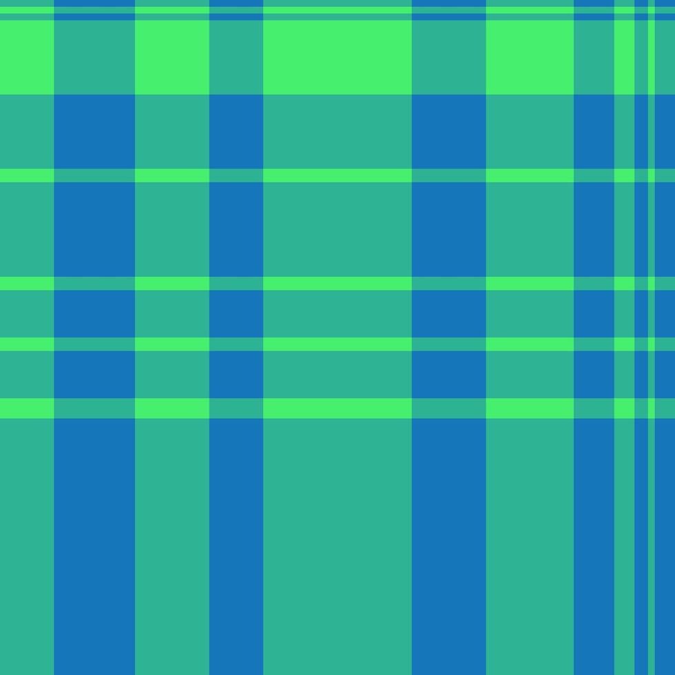 Amazing fabric tartan , design texture check textile. Model seamless pattern background plaid in teal and cyan colors. vector